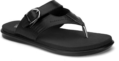 BIG JUNIOR Men Flip Flops(Black , 7)