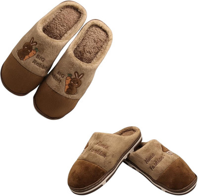 Mahi Enterprises Men Flip Flops(Brown, Brown , 6)