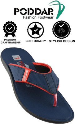 PODDAR Men Chappal Slippers(Blue , 7)
