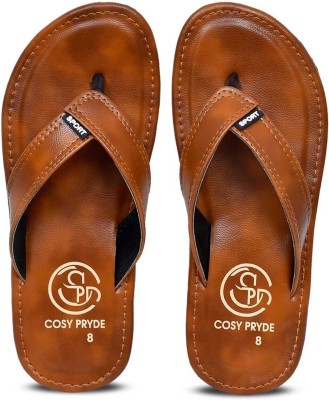 CPD Men Slippers(Brown , 8)