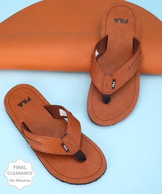 FILA Men Slippers(Brown , 9)