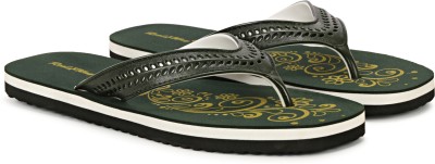 REAL WAY Women Flip Flops(Green , 4)