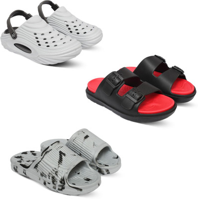 Acorn Men Slides(Red, White, Black , 7)
