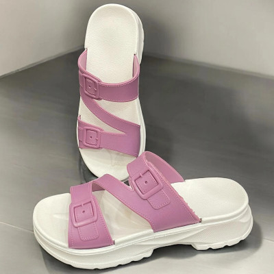 Deals4you Women Flip Flops(Pink , 4)