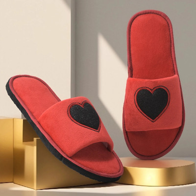 Y key Women Slides(Red , 7)