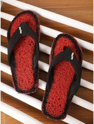 Cozy Wear Men Flip Flops(Red , 6)