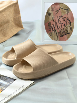 Afrojack Men Slides(Beige , 7)
