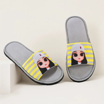 Y key Women Slides(Grey , 5)