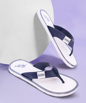 action Men Flip Flops(White , 7)