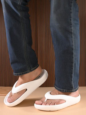 HRX by Hrithik Roshan Men Ultra-Lightweight & Flexible EVA Slip-On for All-Day Comfort Flip Flops(White , 11)