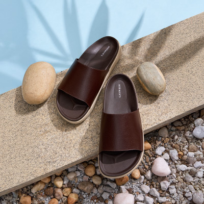 Neemans Men Slides(Brown , 11)