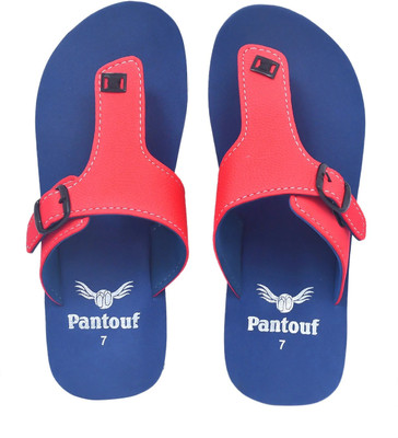 pantouf Men Flip Flops(Blue , 6)