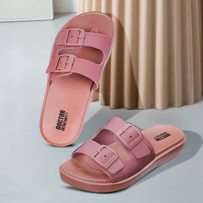 DOCTOR EXTRA SOFT Women Slides(Multicolor , 5)