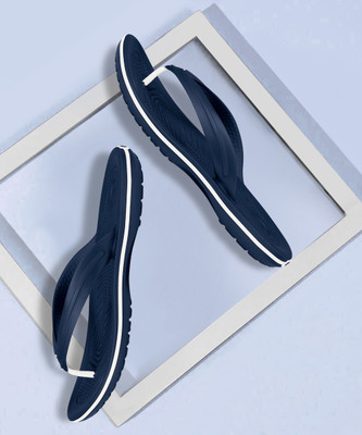 CROCS Men Crocband Flip Flops(Navy , 8 UK/India)