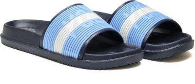 asian Men Slides(Navy , 9)