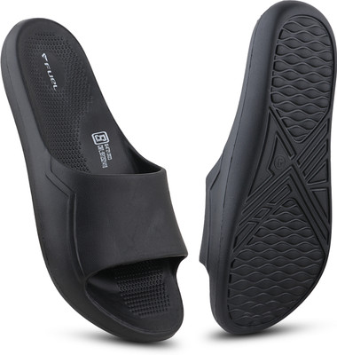 FUEL Men Slides(Black , 8)