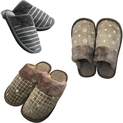 Mahi Enterprises Men Flip Flops(Grey, Beige, Brown , 8)