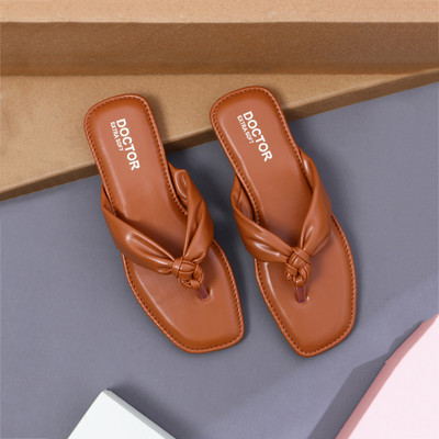 DOCTOR EXTRA SOFT Women Slippers(Tan , 9)