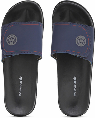 BEWAKOOF Men Captain America Slides(Black , 6)