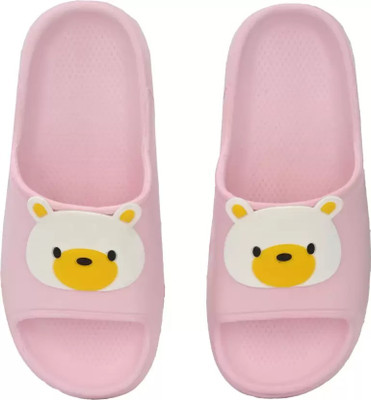 BOKZZON Women Slides(Pink , 4)