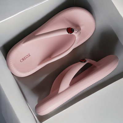 CREOZ the bounce Women Slippers(Pink , 8)