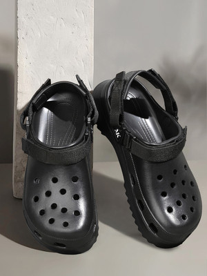 MONKS & KNIGHTS Men Black Lightweight Flexible All Day Clogs for men, MK-CLG-003-JB Flip Flops(Black , 7)