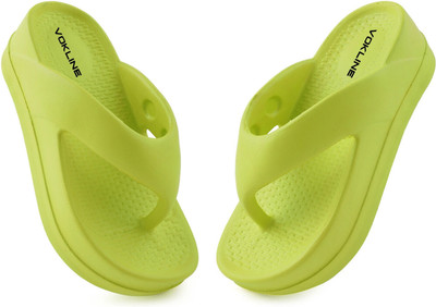 Vokline Women Doctor|Super Soft|Orthopedic|Comfortable|Lightweight|Diabetic|Washable Slippers(Green , 6)