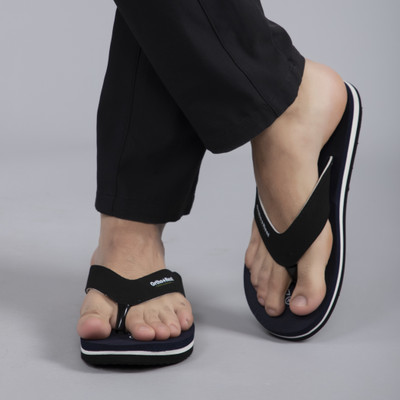 Ortho + Rest Men Extra Soft Ortho Slippers For Men, Doctor Orthopedic Gents Chappal Footwear For Home Daily Use Flip Flops Flip Flops(Black , 8 UK/India)
