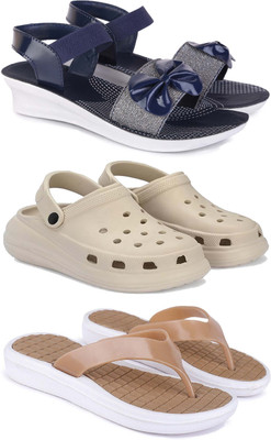 Pennen Women Slippers(Beige , 8)