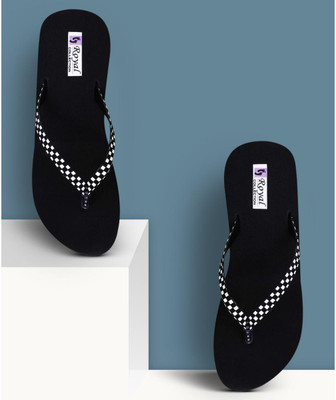 SHIPEE Women Slippers(Black , 8)