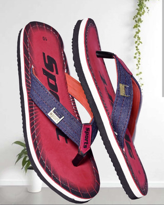 Styleedge Men Slippers(Red , 6)