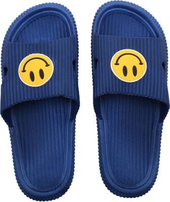 Cassiey Men Slides(Navy , 8)