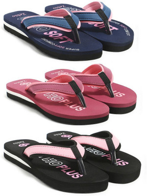 zebio Women Slippers(Multicolor , 7)
