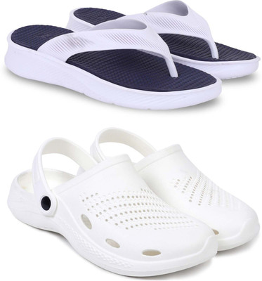 Pampy Angel Men Slippers(Blue, White , 10)