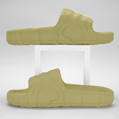 RapidBox Men Slides(Olive , 8)