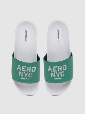 AEROPOSTALE Men Slides(Green , 6)