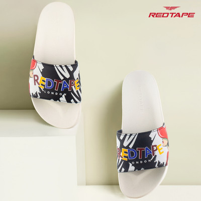 RED TAPE Women Slides(White , 8)