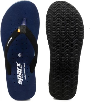 Sparx Women Flip Flops(Blue, Black , 3)