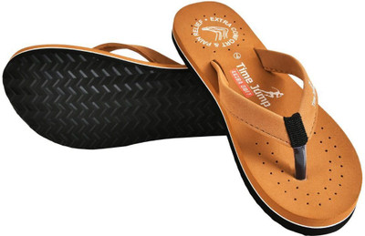 Time Jump Women Slippers(Tan , 6)