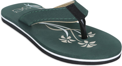 SOUL CULTURE Women Comfortable Stylish and Trending Colorful Printed Slippers Slippers(Green , 7)