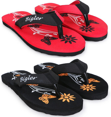 BIZLER Women Soft Ortho Slippers | Lightweight, Non-Slip & Stylish Daily Wear Slippers(Multicolor , 6)