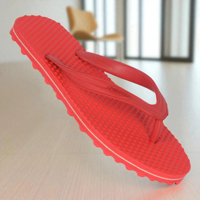 PODDAR Men Slippers(Red , 8)
