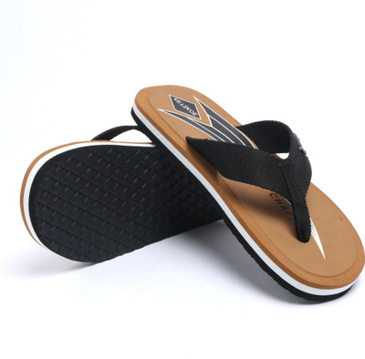KETIKOE Men Flip Flops(Tan , 9)