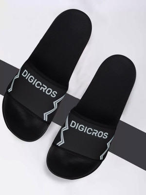 Digicros Men Flip Flops(Grey , 7)