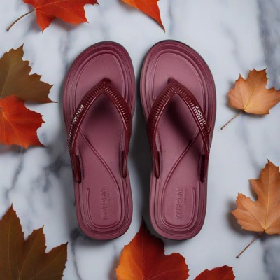 waywalk Women Slippers(Maroon , 7)