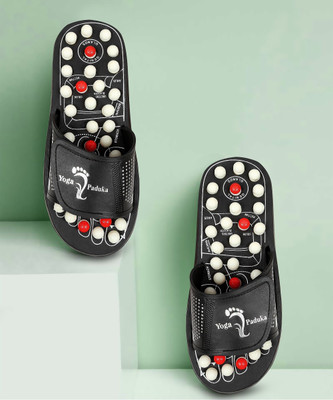 OUOU Men Slides(Black , 10.5)
