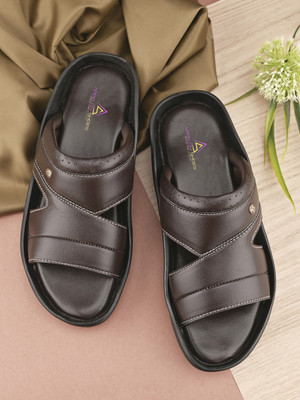 APPELON Men Slippers(Brown , 10)