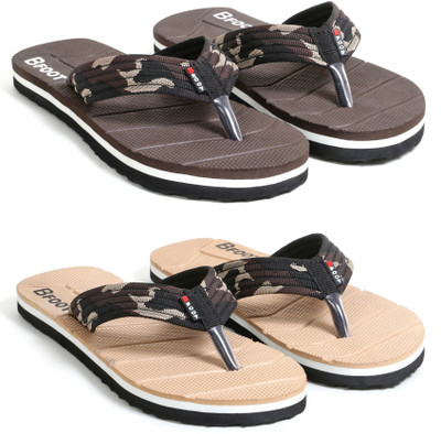 BFOOT Men Flip Flops(Multicolor , 8)