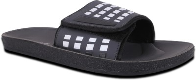 ASTETIK Men Slides(Black, White , 10)