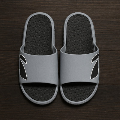 Fashion Engineer Men Slippers(Grey , 7)